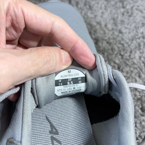 Altra Torin 5 Walking Shoe Mens Size 8.5 Gray Leather Barefoot Zero Drop Sneaker - Picture 7 of 8